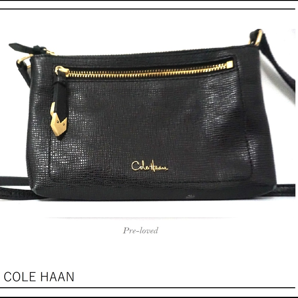 COLE HAAN "Ali Unit" Black Crossbody clutch bag